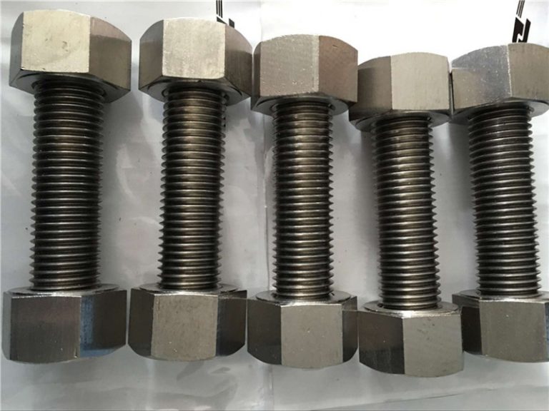 โลหะผสมนิกเกิล 400 en2.4360 แกนเกลียวพร้อมน็อตสปริง