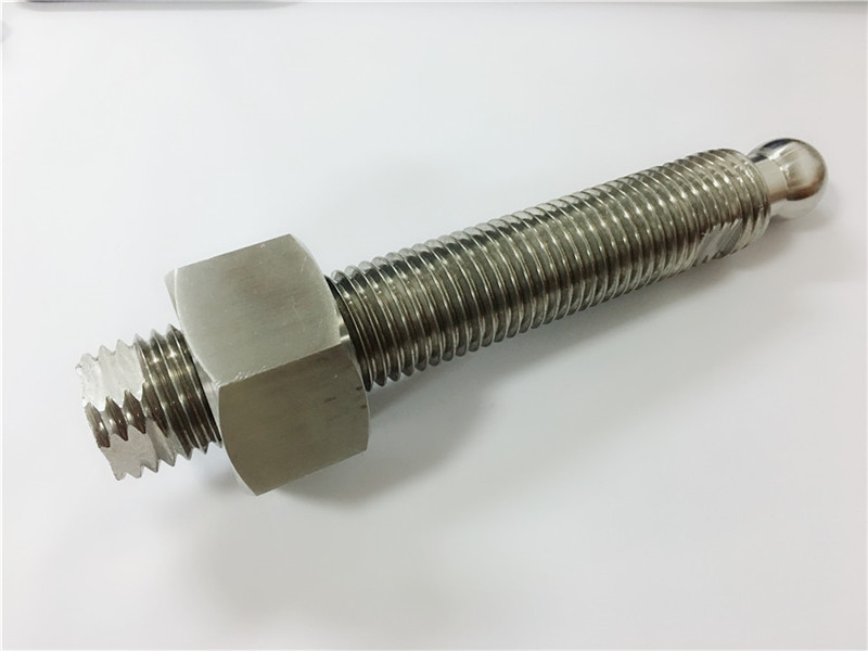 ที่กำหนดเองที่มีคุณภาพสูงกลึง cnc เปลี่ยนไทเทเนียมบอลสตั๊ดรัด